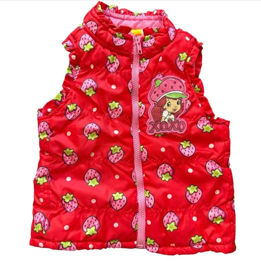 2014 Strawberry Shortcake XOXO Kids Red Strawberry Patterned Vest